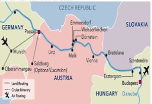 Danube River Cruisee with Oberammergau pre-cruises