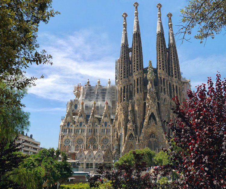 Sagrada Familia by Gaudi Barcelona Spain